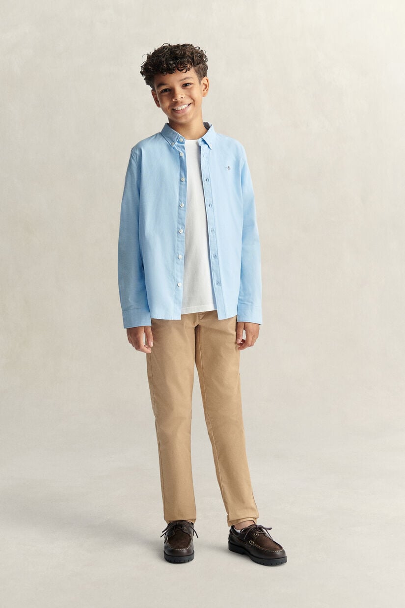 Chemise en coton Oxford Shield Ado Gar&ccedil;on