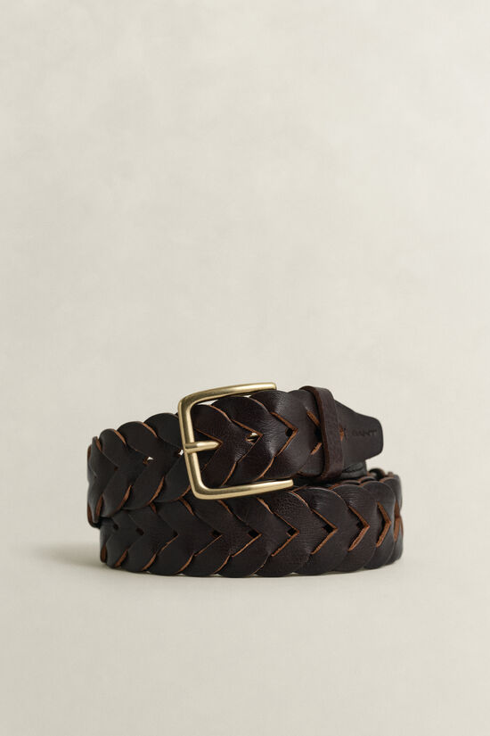 Ceinture en cuir tress&eacute;