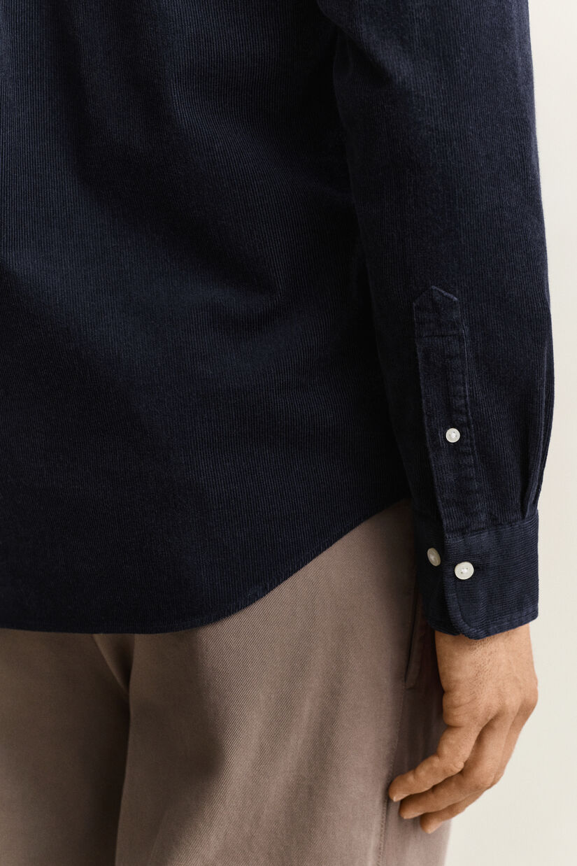 Chemise en velours c&ocirc;tel&eacute;