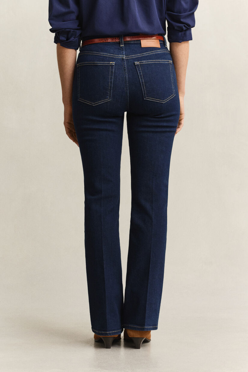 Jean stretch coupe slim &eacute;vas&eacute;