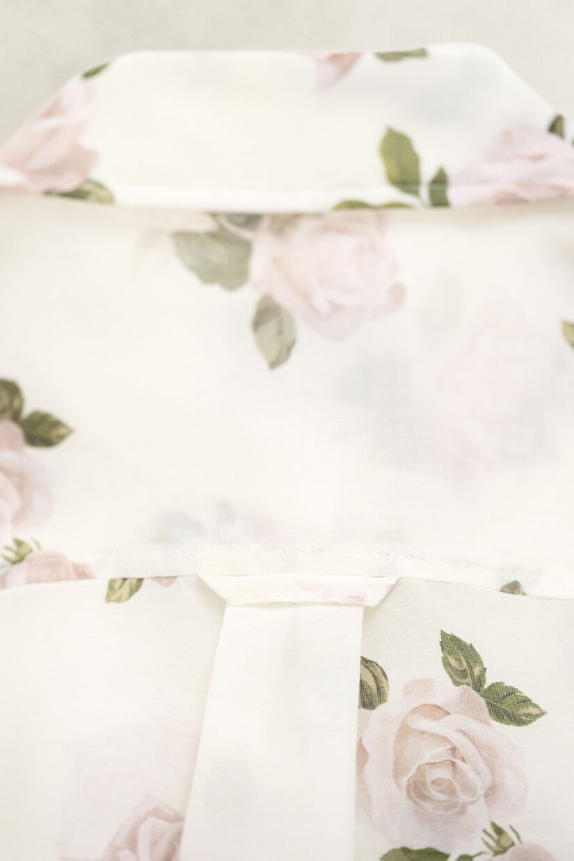 Chemise en coton et soie