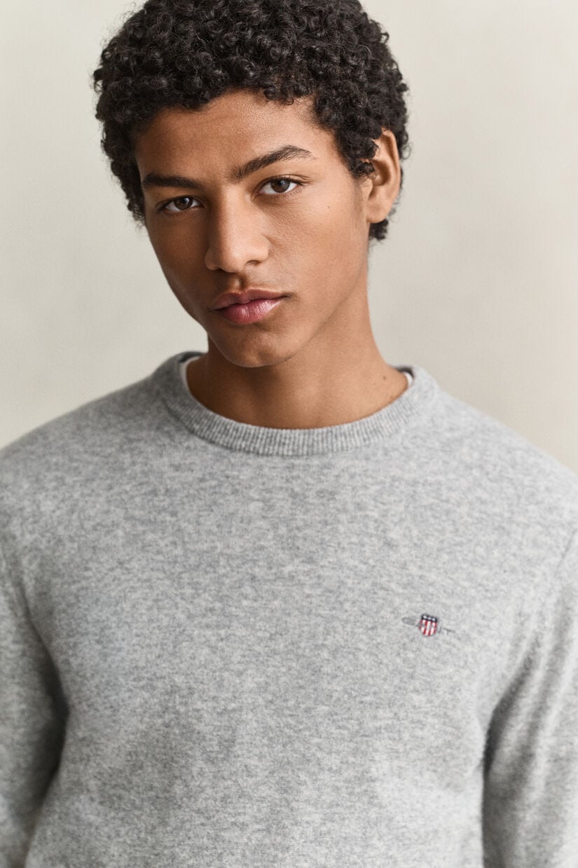 Pull col rond en laine d&rsquo;agneau
