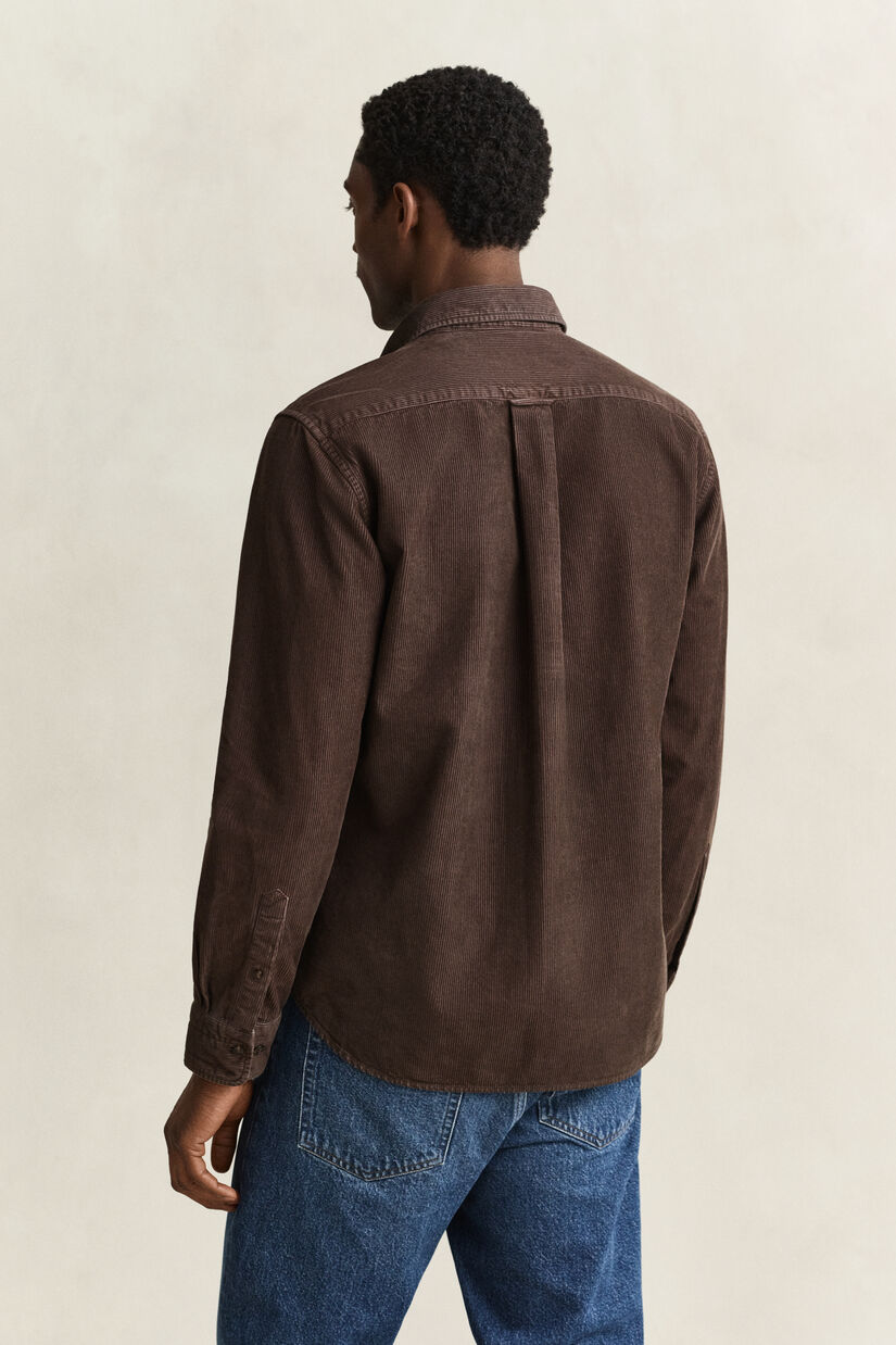 Chemise en velours c&ocirc;tel&eacute;