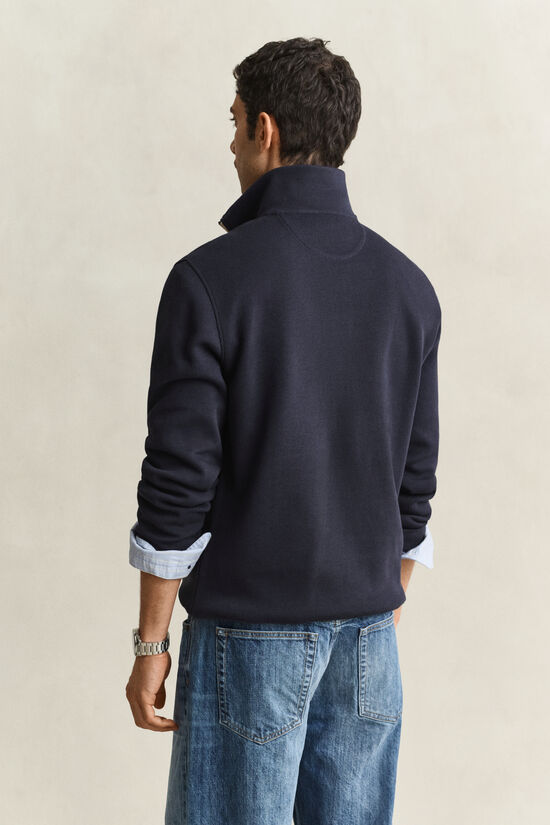 Sweat-shirt &agrave; demi-zip Sacker Rib
