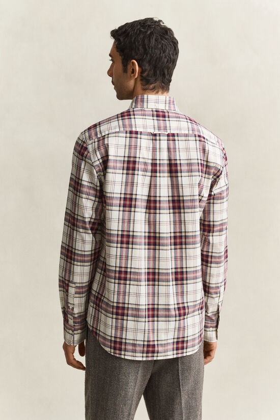 Chemise en popeline &agrave; carreaux
