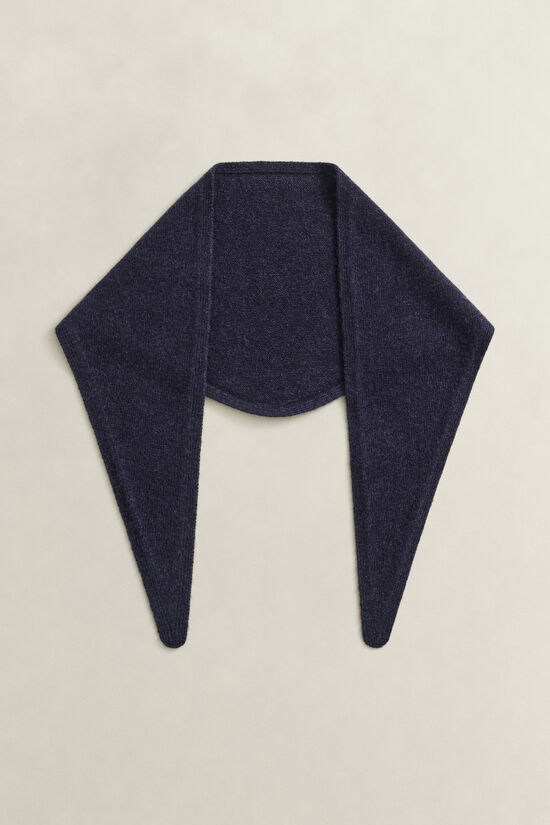 Foulard triangulaire en laine et cachemire
