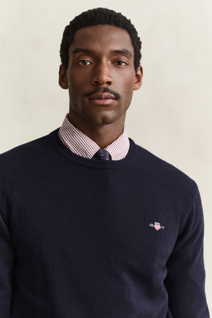 Pull col rond en laine d&rsquo;agneau