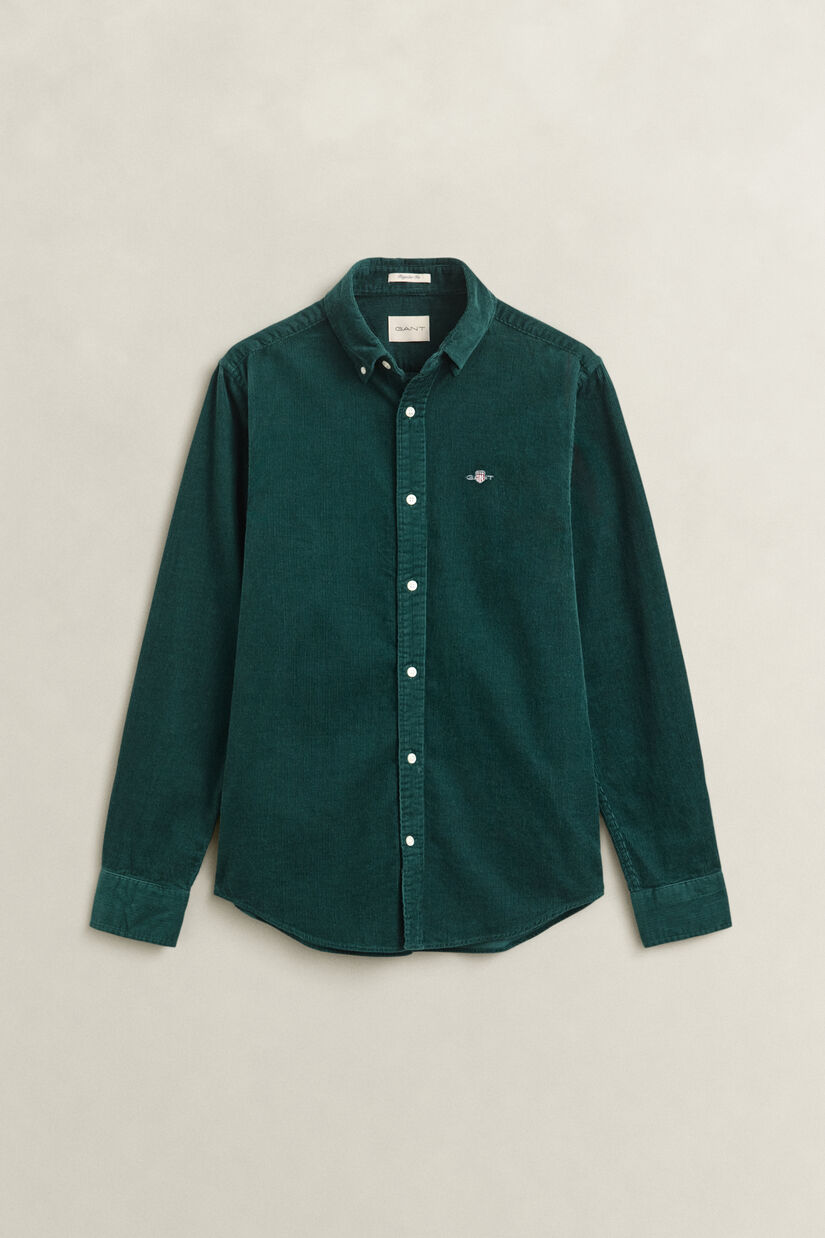 Chemise en velours c&ocirc;tel&eacute;