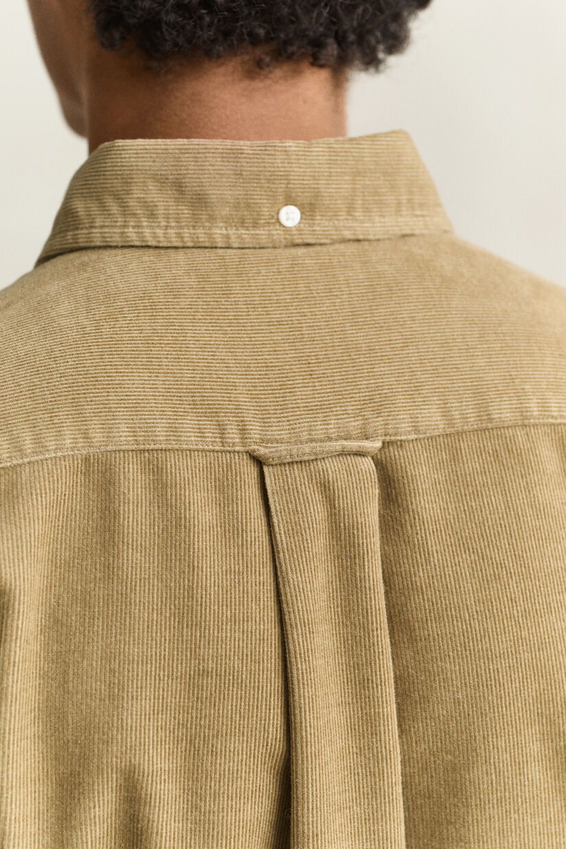 Chemise en velours c&ocirc;tel&eacute;