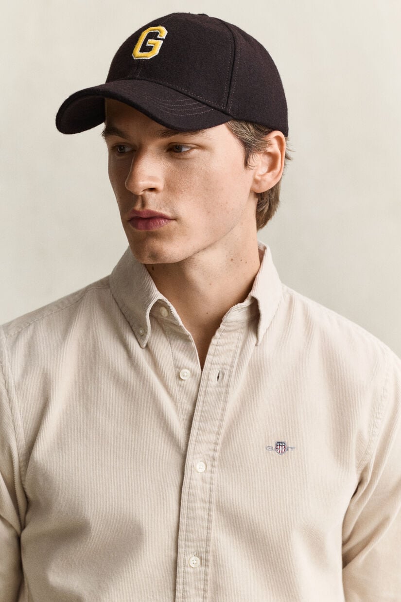 Chemise en velours c&ocirc;tel&eacute;