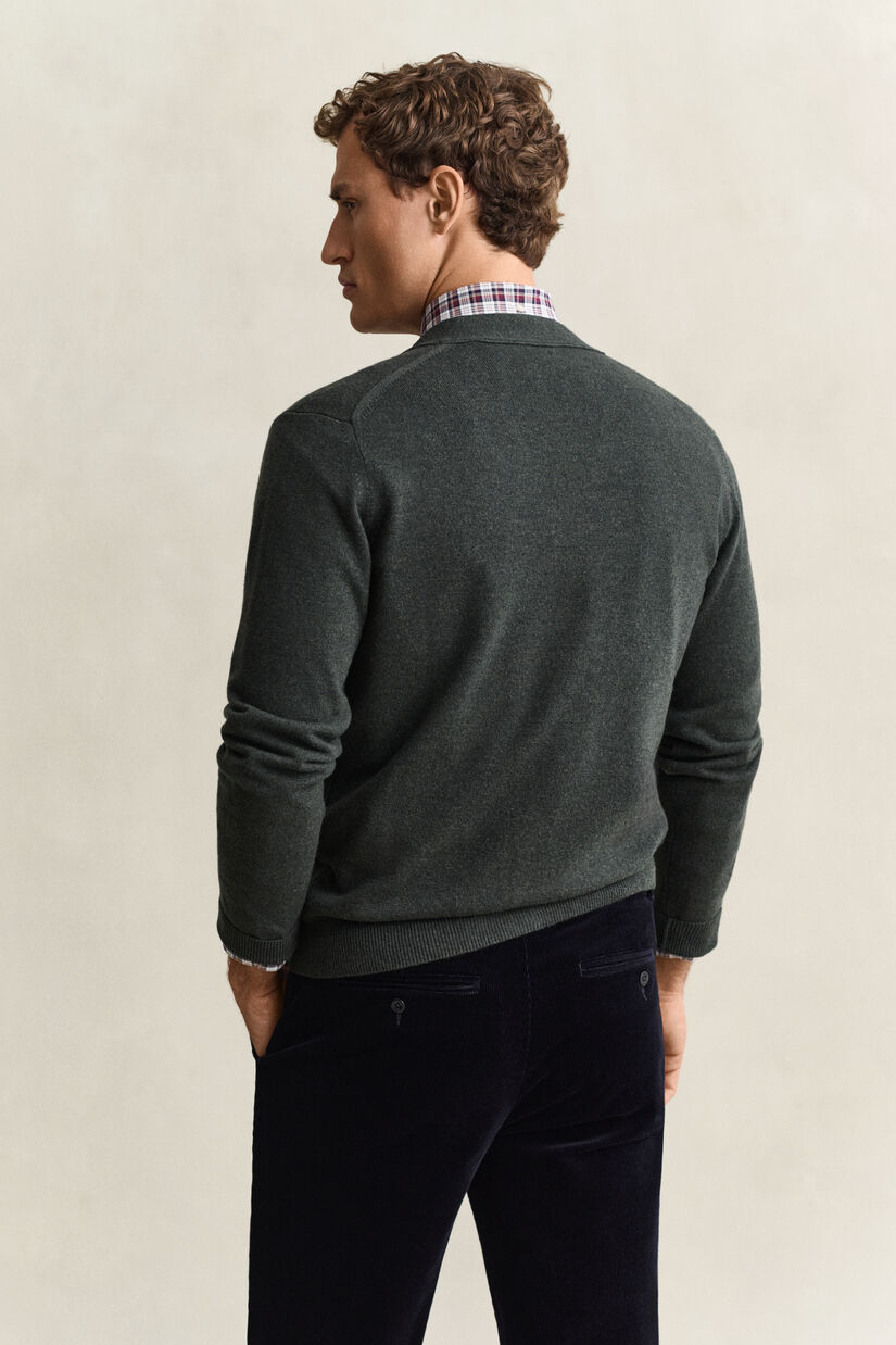 Cardigan col V en laine d&rsquo;agneau
