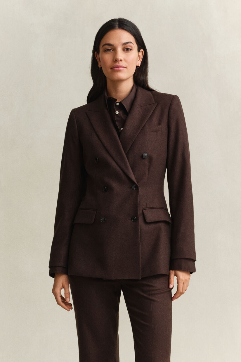 Veste blazer en flanelle