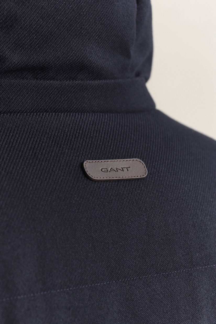 Veste matelass&eacute;e mi-longue en flanelle