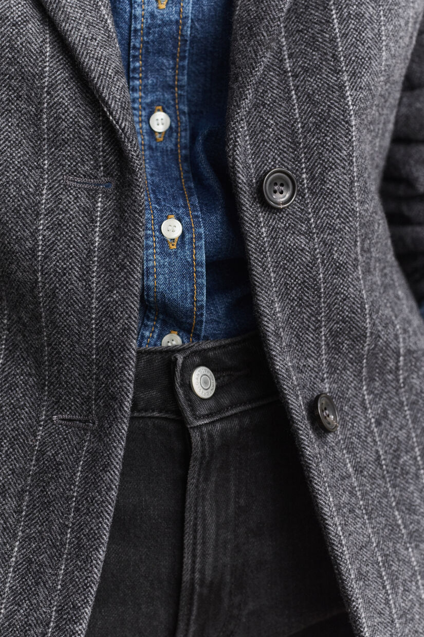 Veste blazer Hourglass &agrave; rayures tennis
