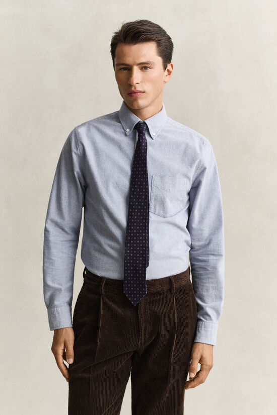 Chemise en coton Oxford bross&eacute;