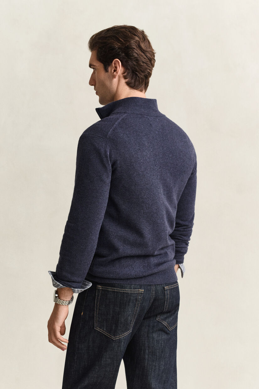 Cardigan zipp&eacute; en laine d&rsquo;agneau