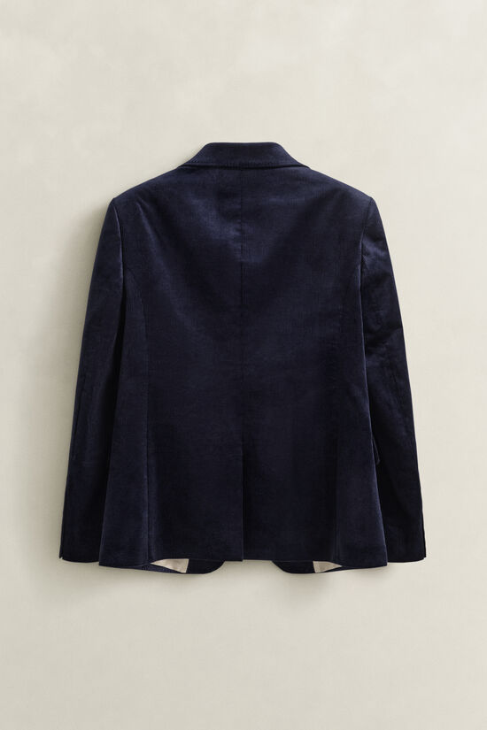 Veste blazer en velours c&ocirc;tel&eacute;
