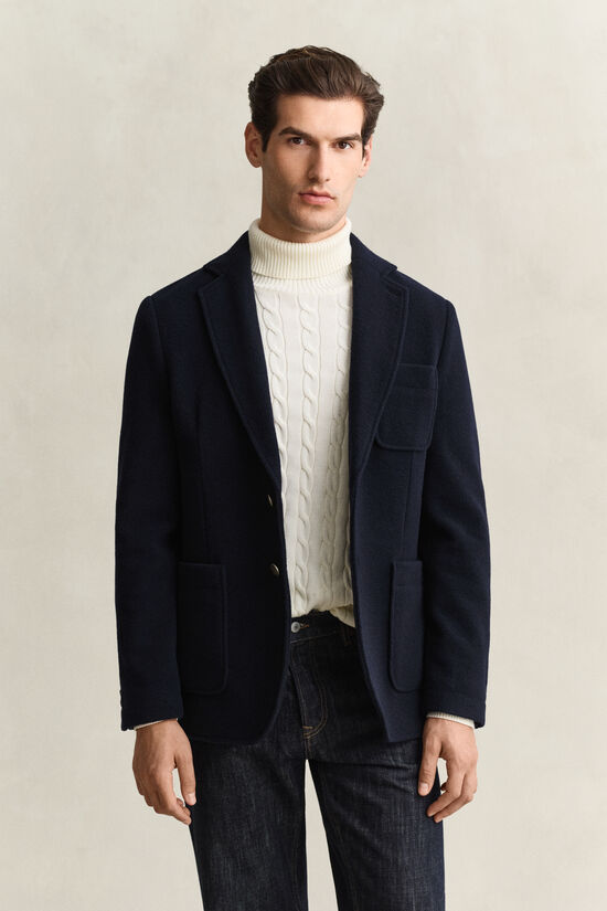 Veste blazer Club en laine feutr&eacute;e