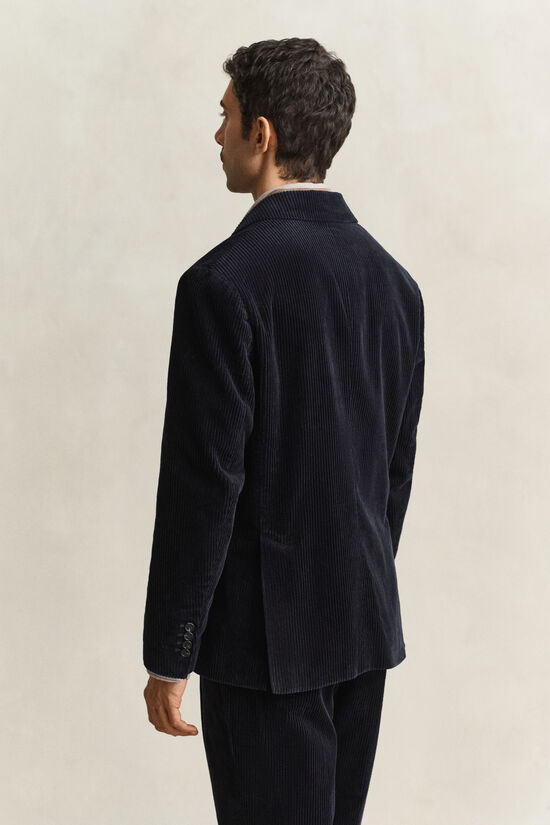 Veste de costume en velours c&ocirc;tel&eacute;