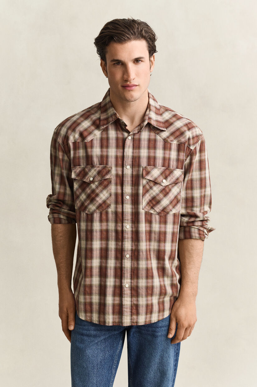 Chemise rod&eacute;o &agrave; carreaux