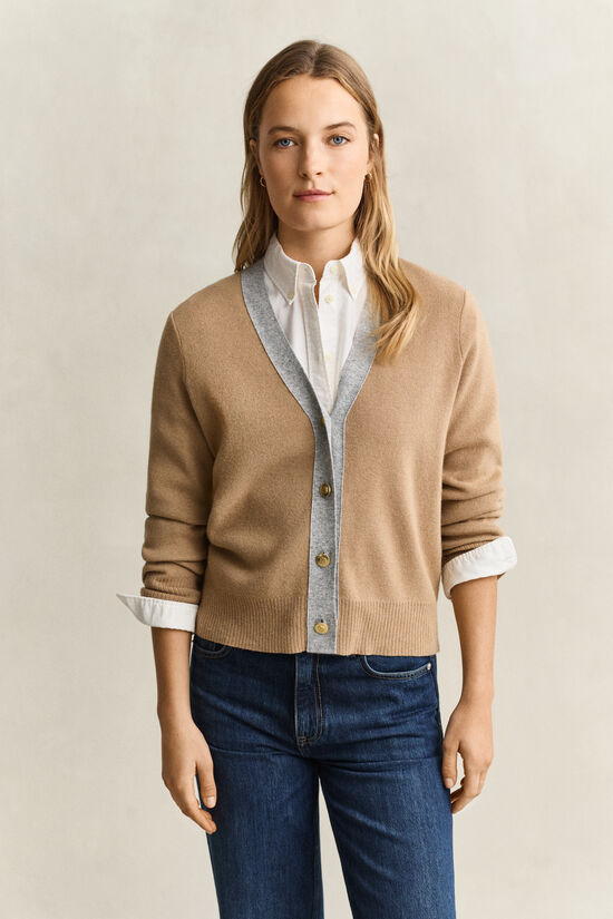 Cardigan de couleurs contrast&eacute;es