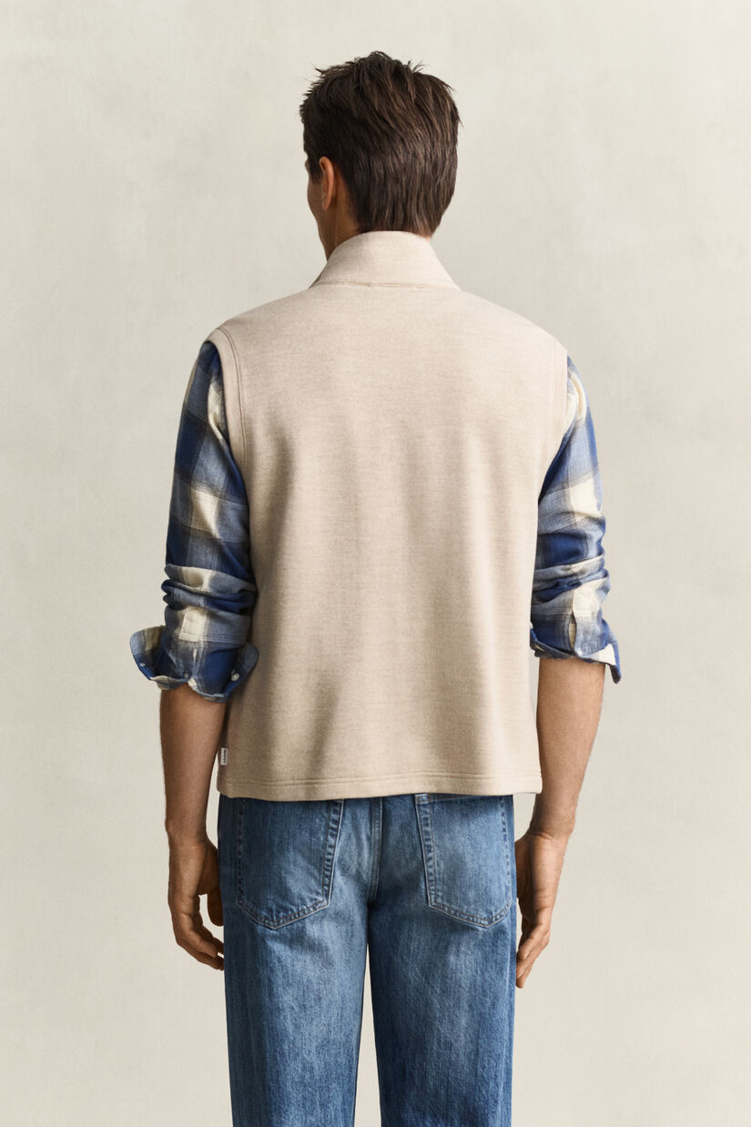 Veste sans manches zipp&eacute;e