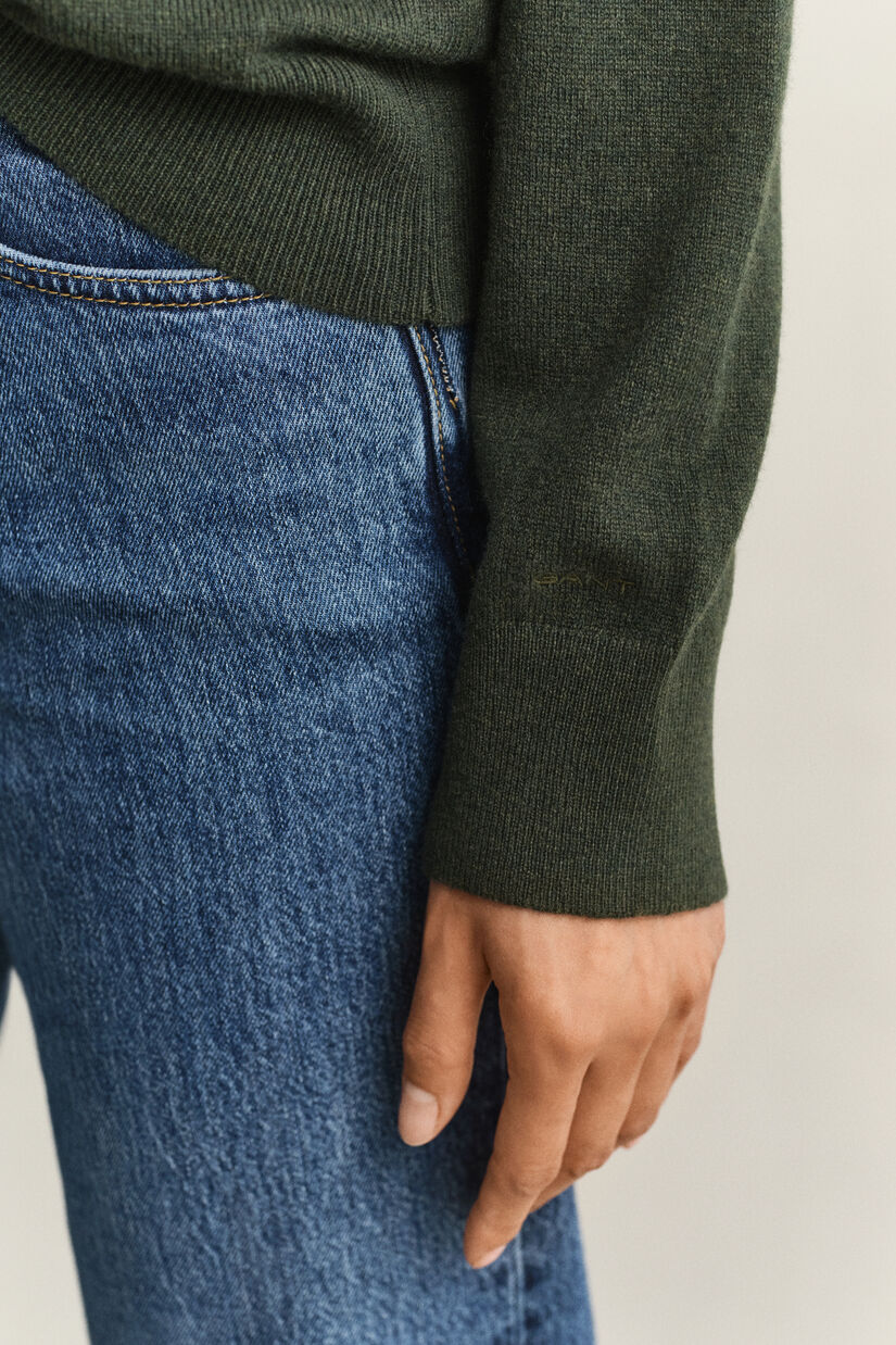 Pull col rond en laine d'agneau ultrafine