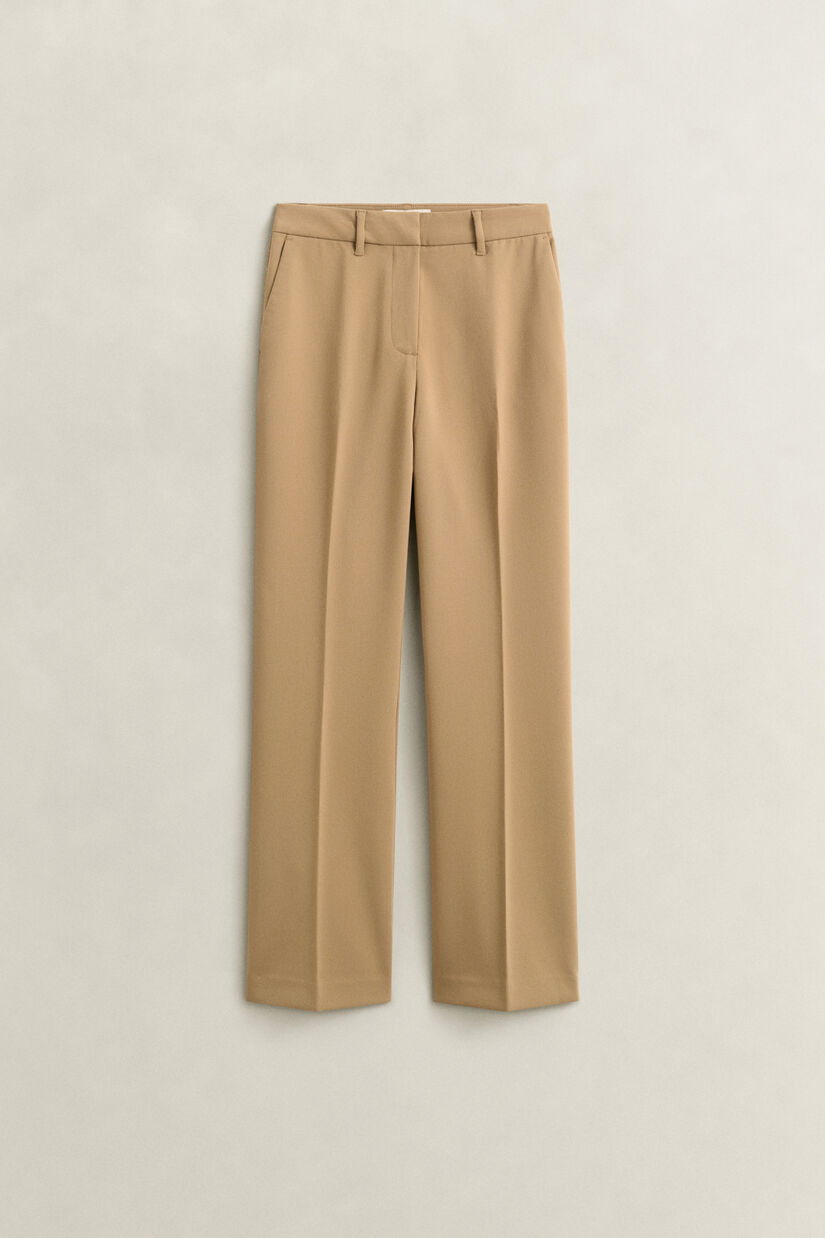 Pantalon coupe slim &eacute;vas&eacute;