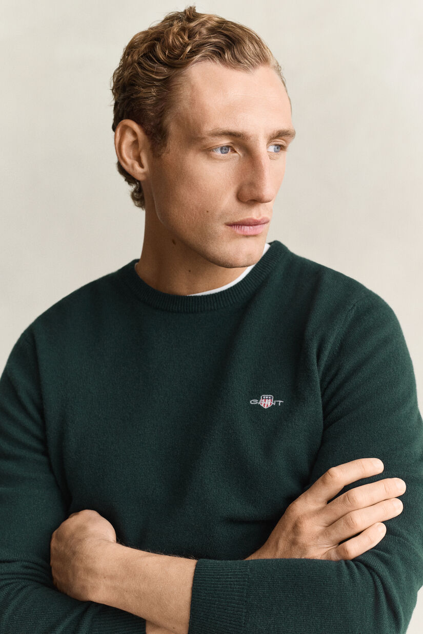 Pull col rond en laine d&rsquo;agneau