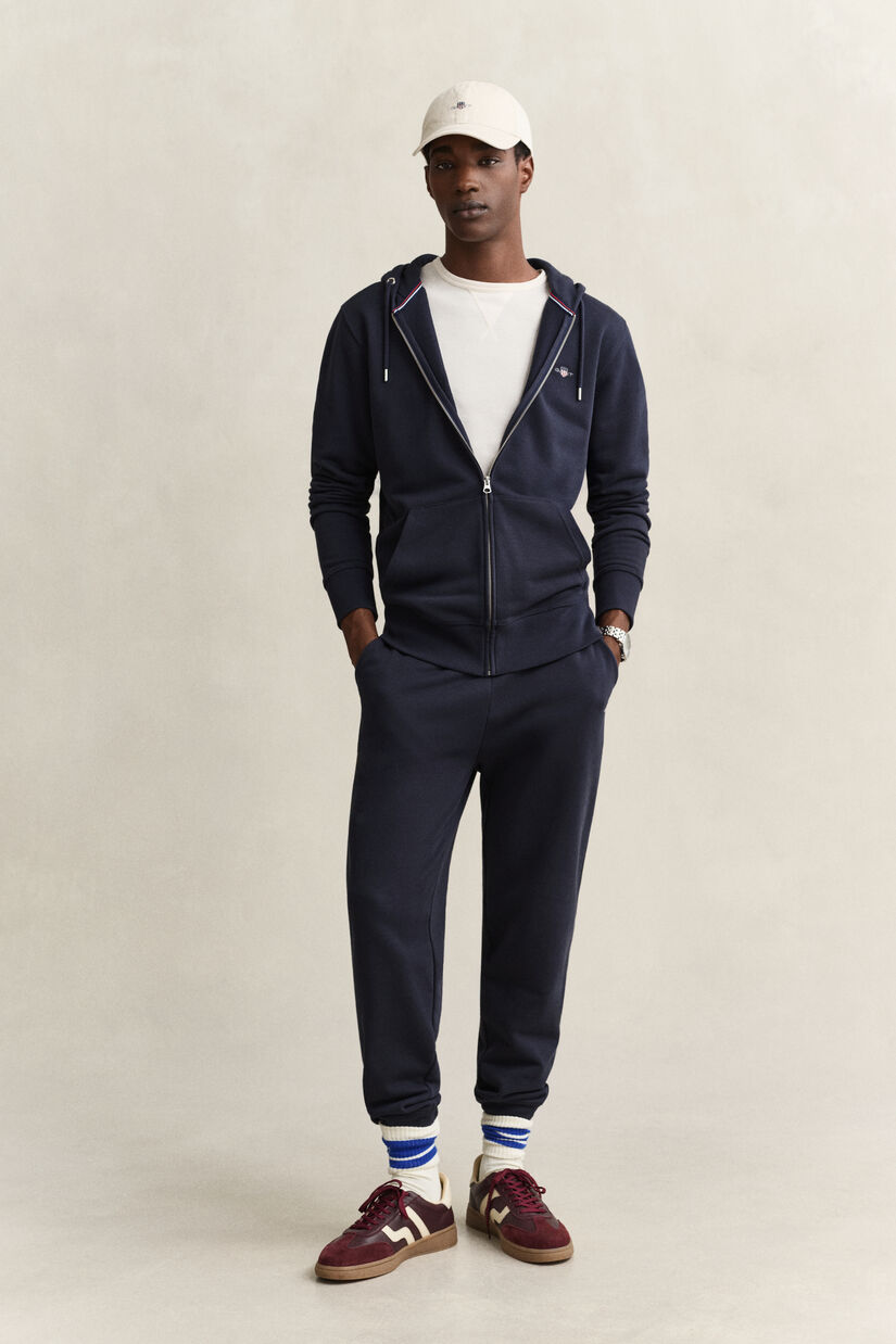 Sweat &agrave; capuche zipp&eacute; avec &eacute;cusson