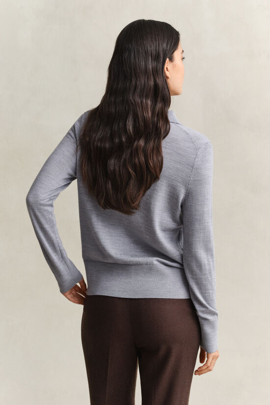 Cardigan en laine m&eacute;rinos extra-fine