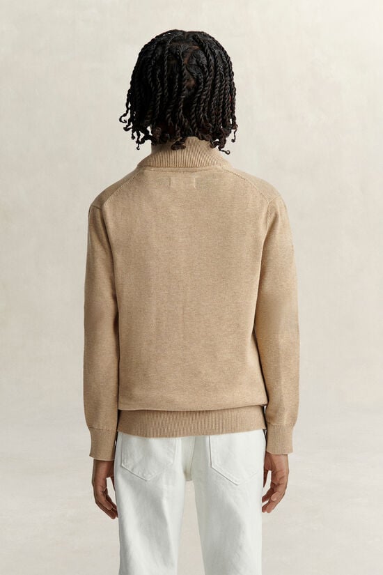 Pull &agrave; demi-zip avec &eacute;cusson Ado Gar&ccedil;on