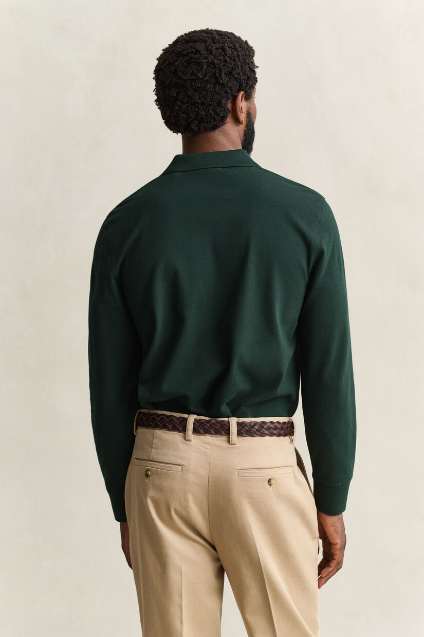 Polo Rugger en coton piqu&eacute; avec &eacute;cusson