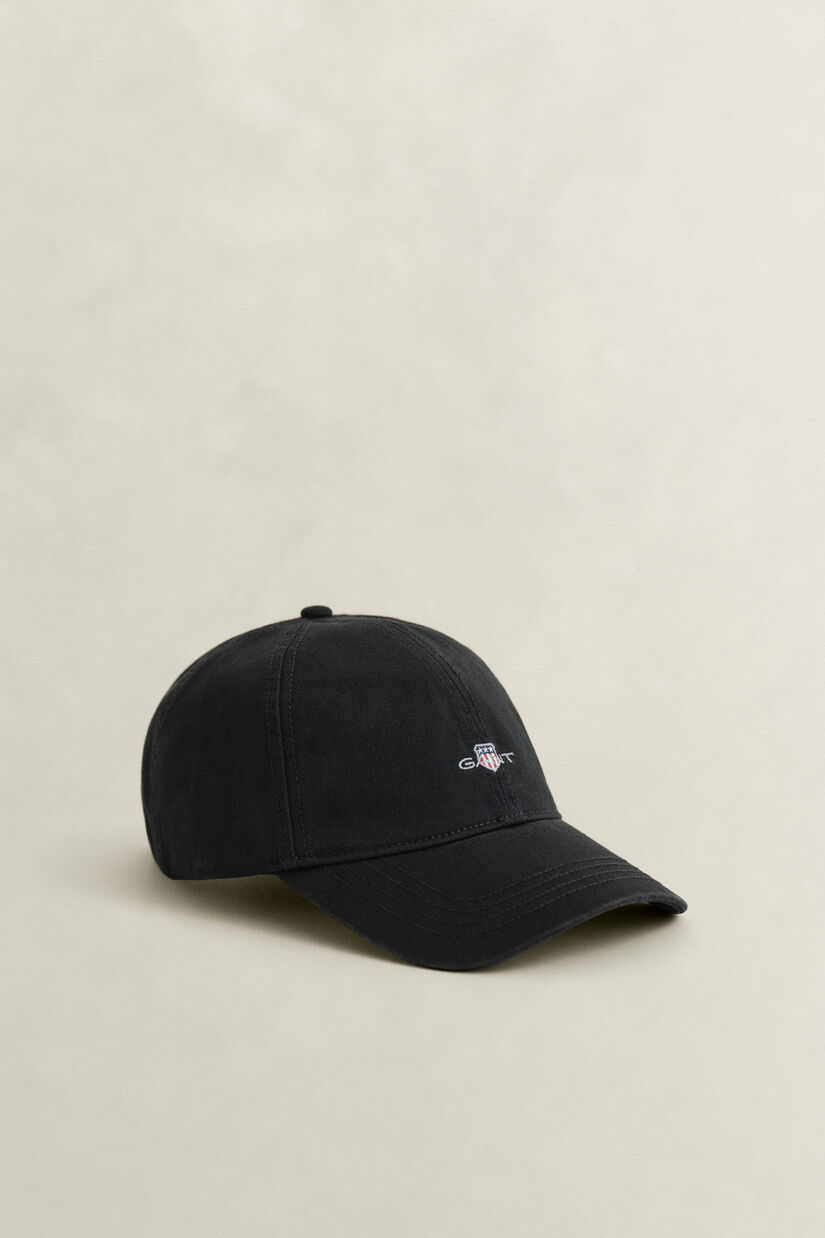 Casquette en serg&eacute; de coton avec &eacute;cusson