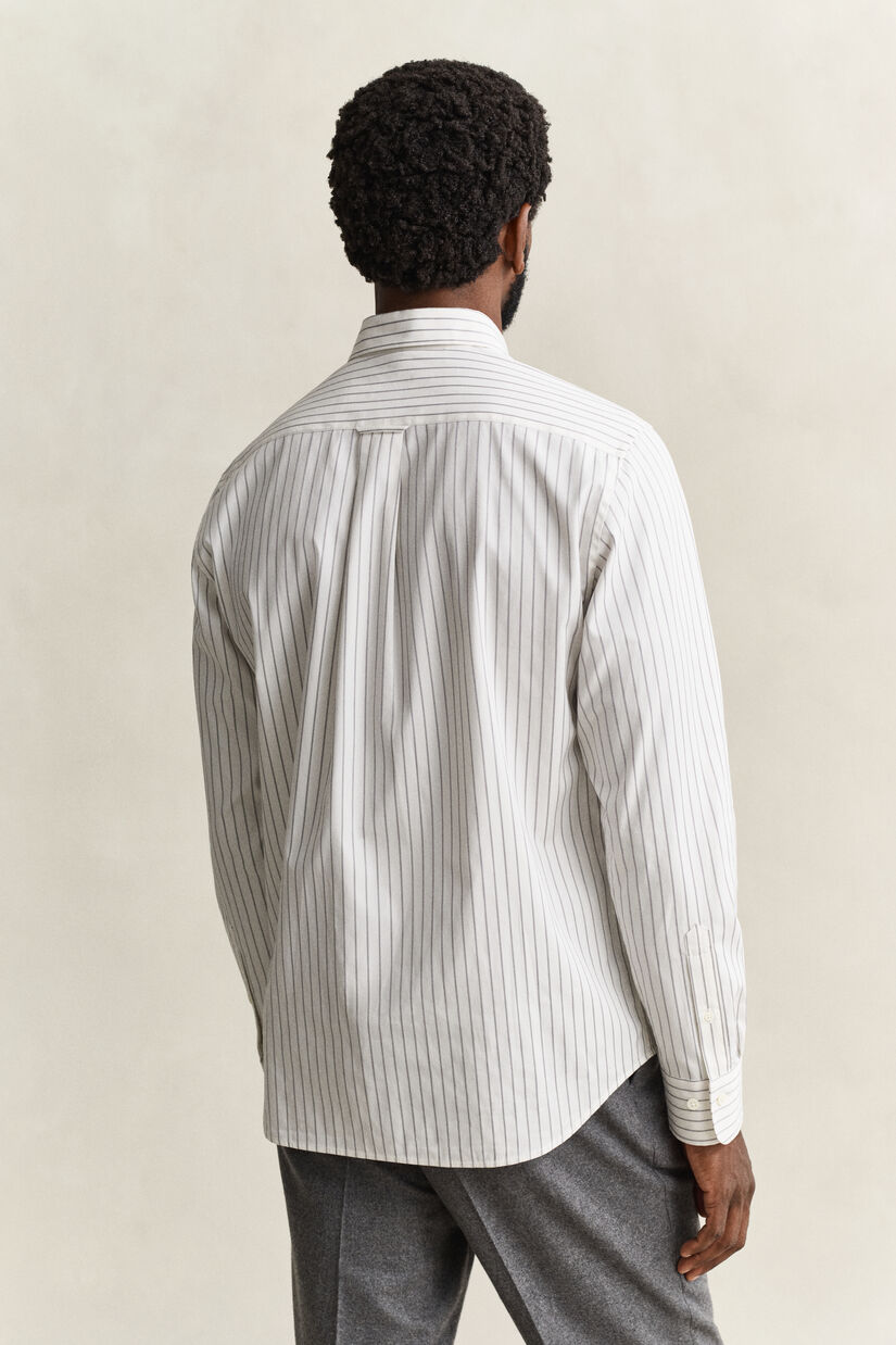 Chemise &agrave; rayures tennis dobby