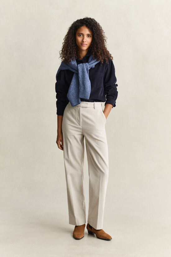 Pantalon habill&eacute; en velours c&ocirc;tel&eacute;
