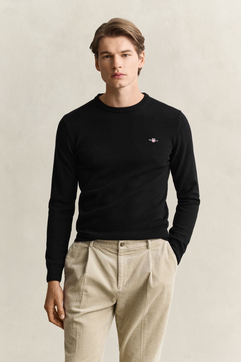 Pull col rond en laine d&rsquo;agneau