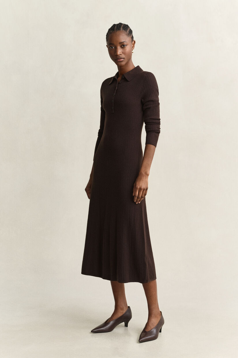 Robe en maille torsad&eacute;e