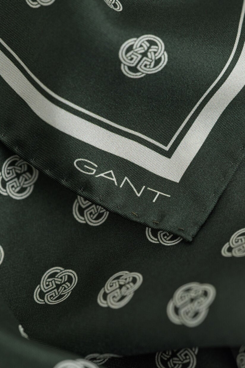 Foulard en soie avec monogramme