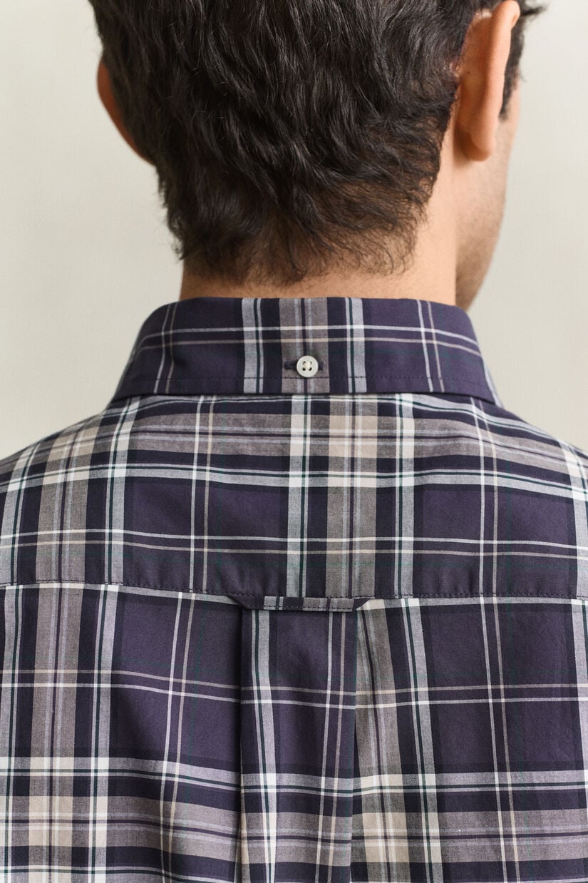 Chemise en popeline &agrave; carreaux