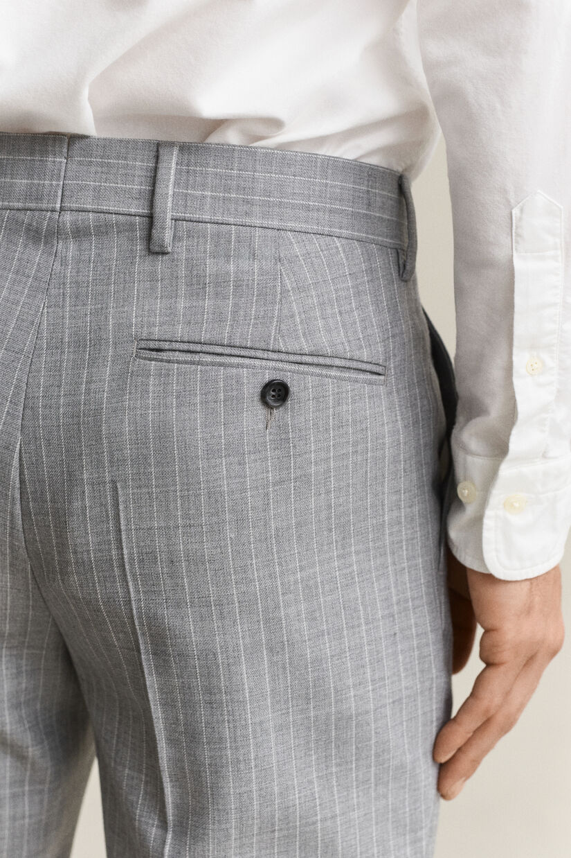 Pantalon de costume &agrave; rayures tennis