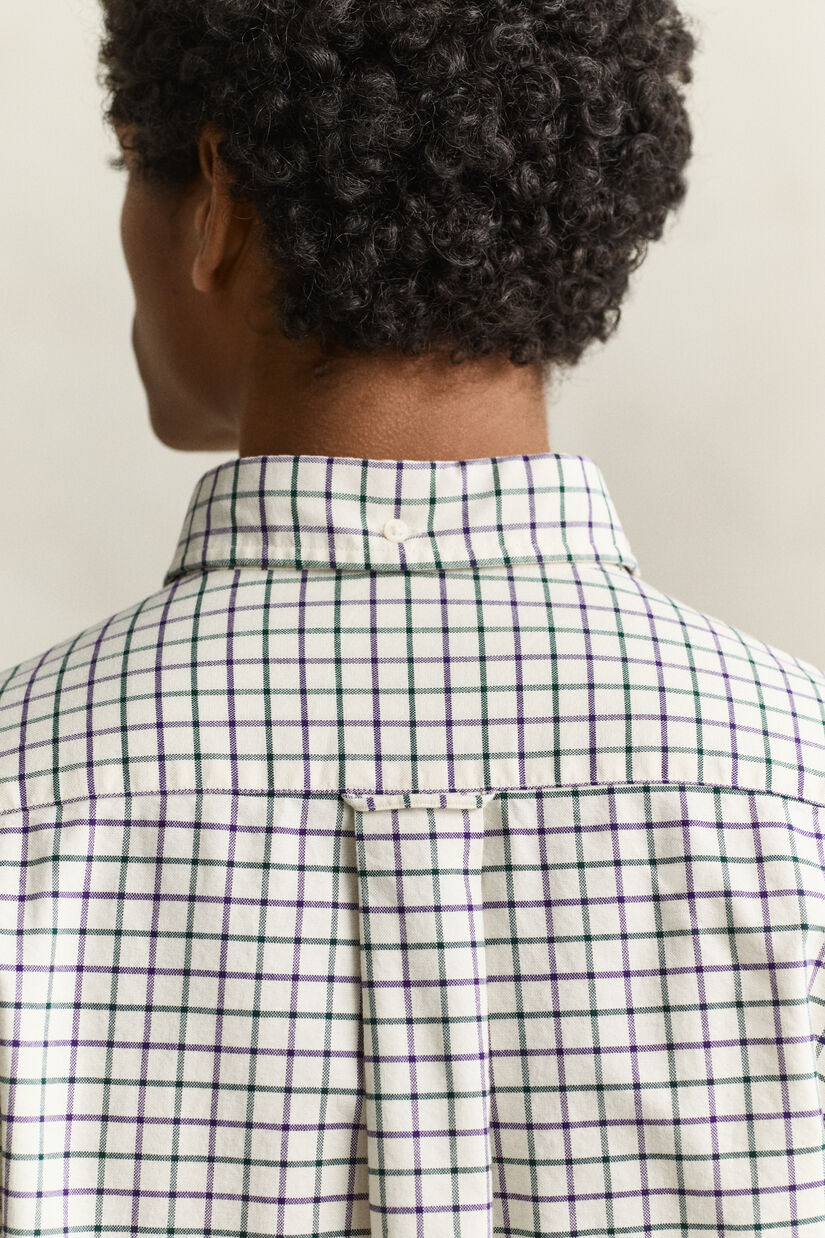 Chemise en coton Oxford &agrave; carreaux Archive