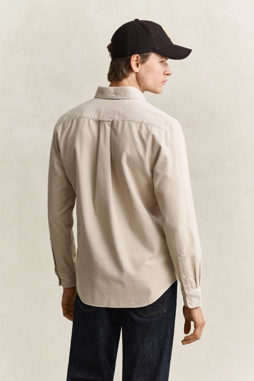 Chemise en velours c&ocirc;tel&eacute;