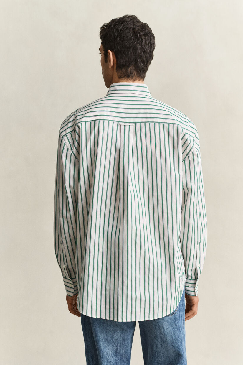 Chemise &agrave; rayures dobby