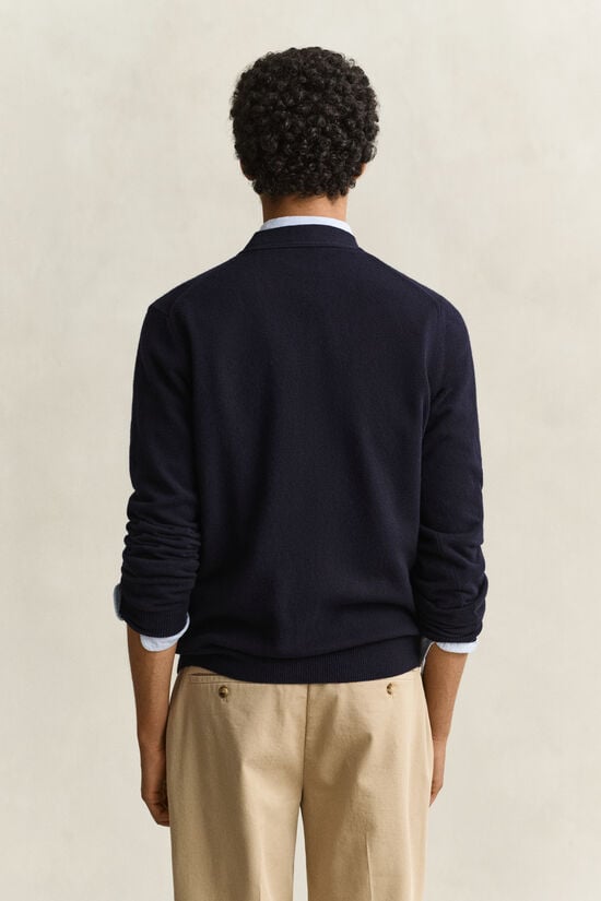 Cardigan col V en laine d&rsquo;agneau