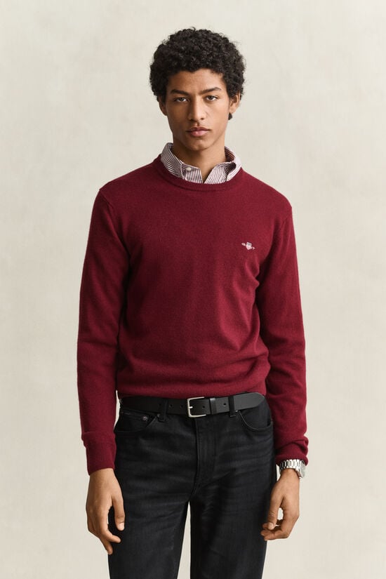 Pull col rond en laine d&rsquo;agneau