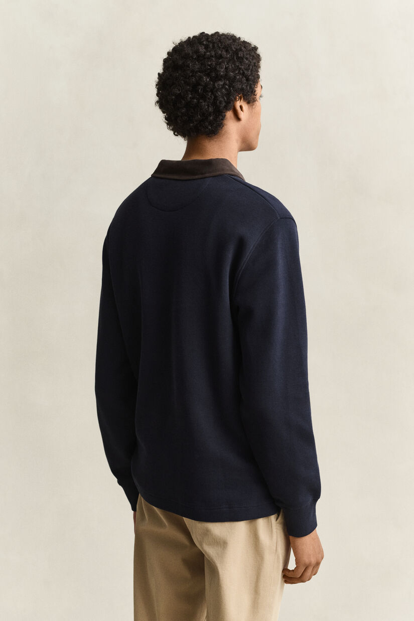 Polo Rugger &agrave; demi-zip