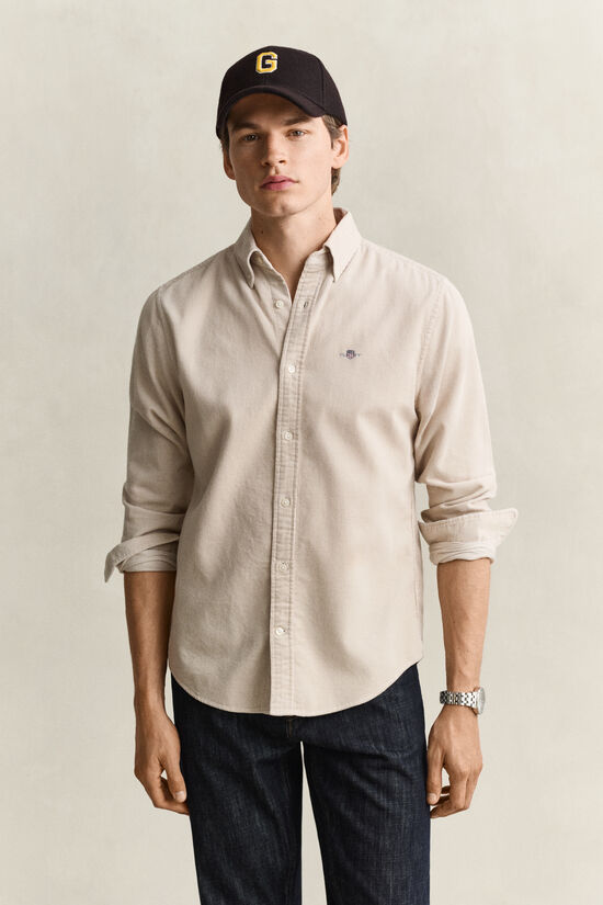 Chemise en velours c&ocirc;tel&eacute;