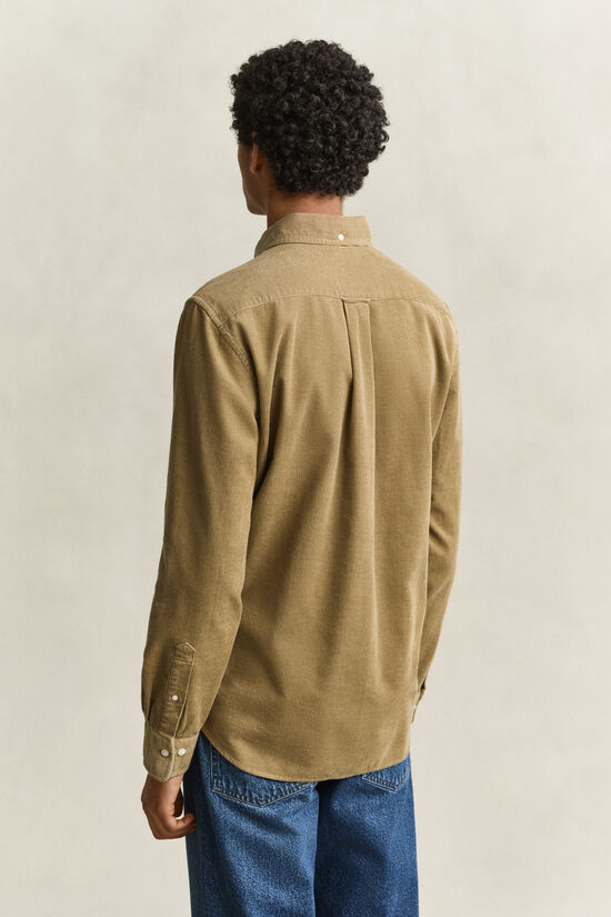 Chemise en velours c&ocirc;tel&eacute;