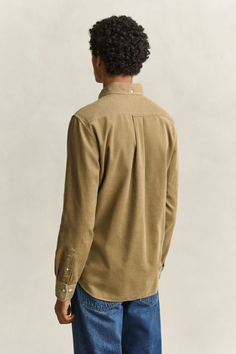 Chemise en velours c&ocirc;tel&eacute;